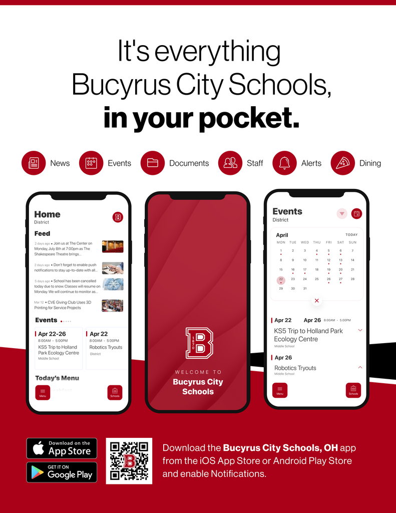 It's everything Bucyrus City Schools, In your pocket.